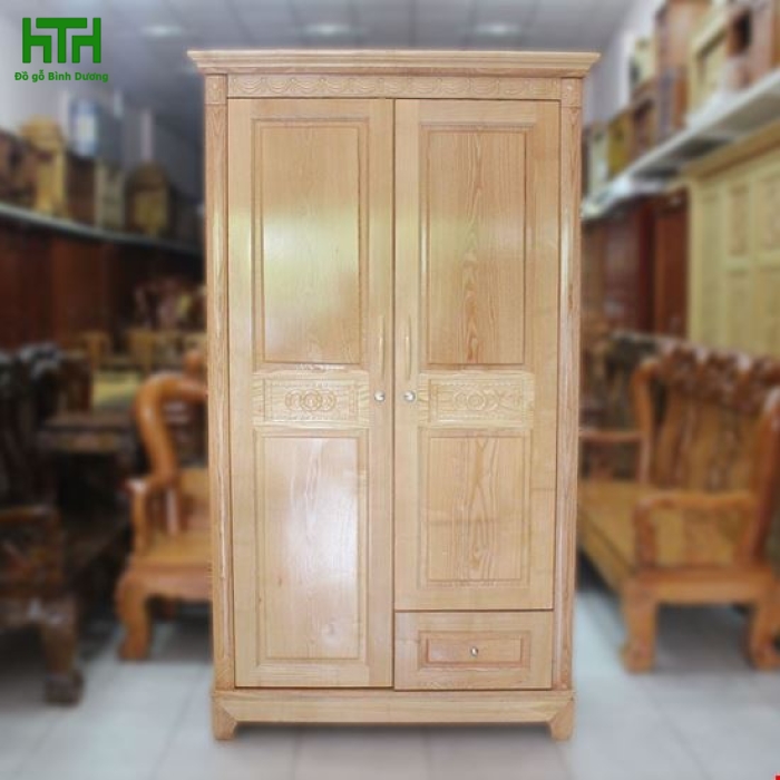 TỦ ÁO GỖ SỒI NHẬP  1M2