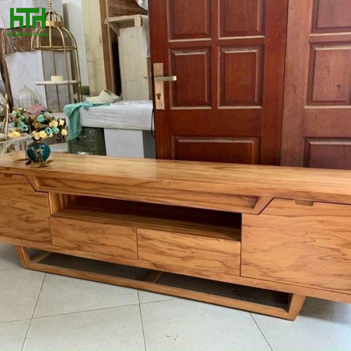KỆ TI VI GỖ GÕ ĐỎ  