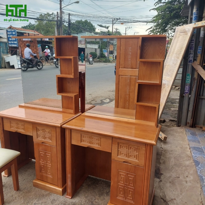 BÁN TRANG ĐIỂM GỖ SỒI TỰ NHIÊN  80 