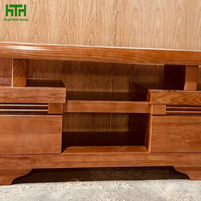KỆ  TI VI GỖ SỒI TỰ NHIÊN 1M6  MÀU XOAN ĐÀO 