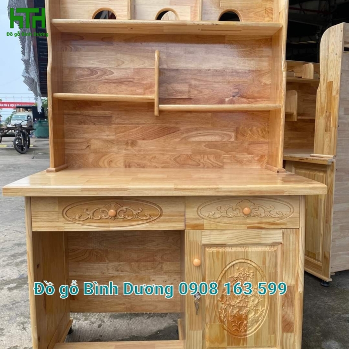 BÀN HỌC 1M2 GỖ CAO SU 