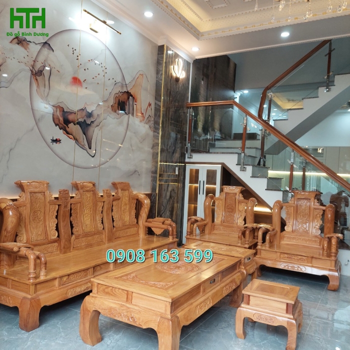 BỘ SALON GỖ GÕ ĐỎ MẪU TẦN THUỶ HOÀNG GỖ GÕ ĐỎ 