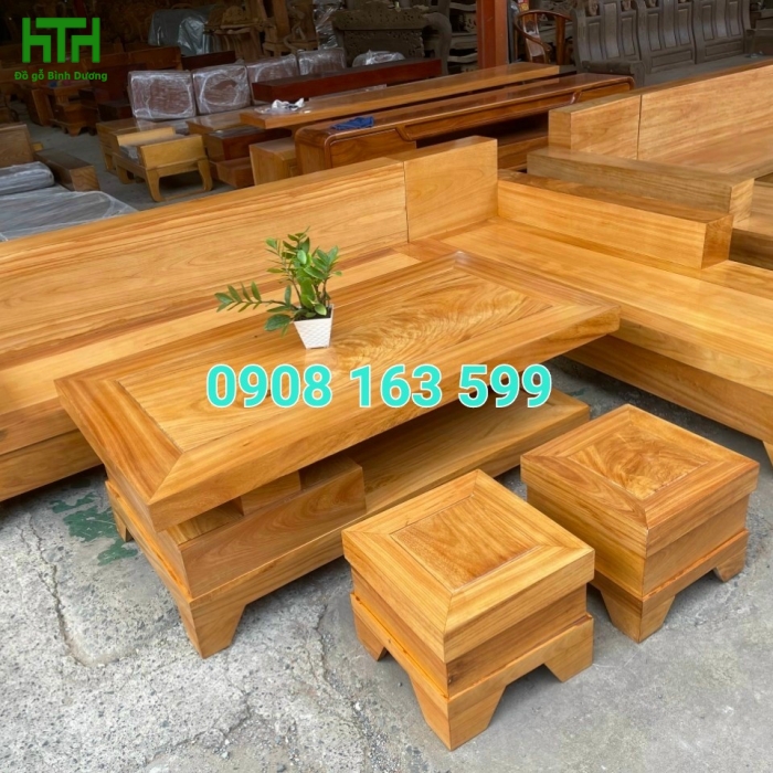 SALON GÓC GỖ GÕ ĐỎ 100%
