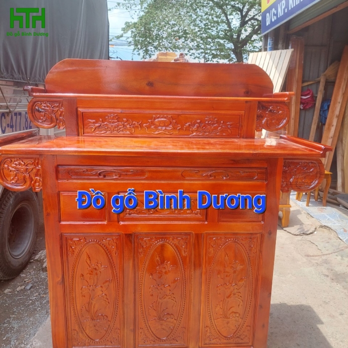 TỦ 2 TẦNG TRÀM BÔNG VÀNG 1M27