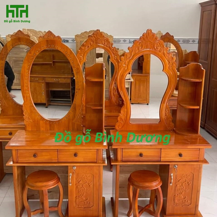 BÀN PHẤN MÀU GỖ THÔNG 80