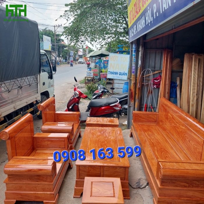SALON GỖ HƯƠNG ĐÁ MẪU PHÁO 