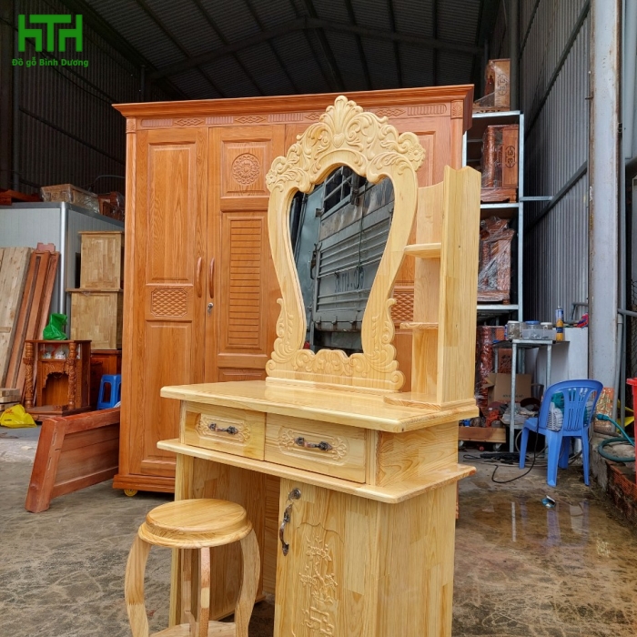 BÀN PHẤN NGANG 80 GỖ THÔNG 