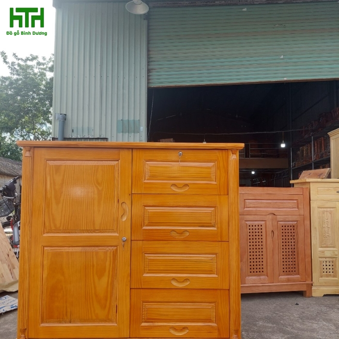 TỦ ÁO GỖ THÔNG CHO BÉ 