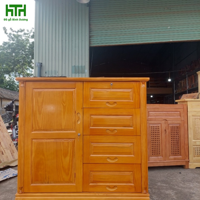 TỦ ÁO GỖ THÔNG CHO BÉ 