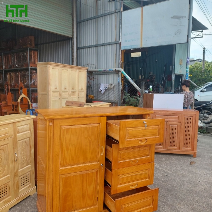 TỦ ÁO GỖ THÔNG CHO BÉ 
