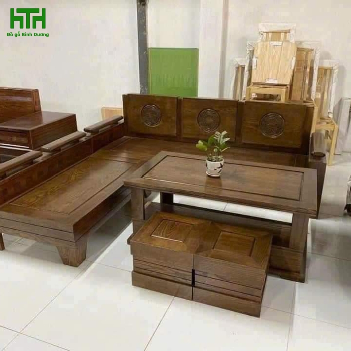 GÓC NHỎ GỖ SỒI LAU MÀU 