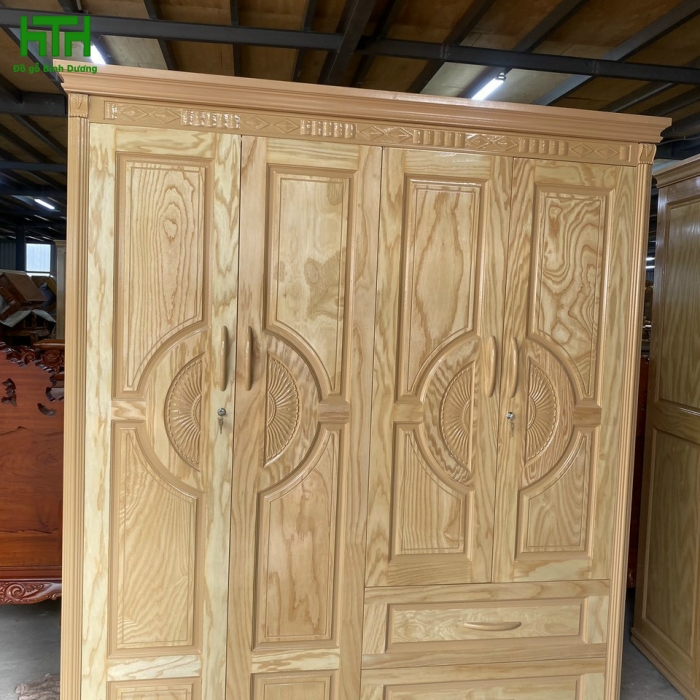 TỦ ÁO GỖ PHỦ VÂN SỒI 