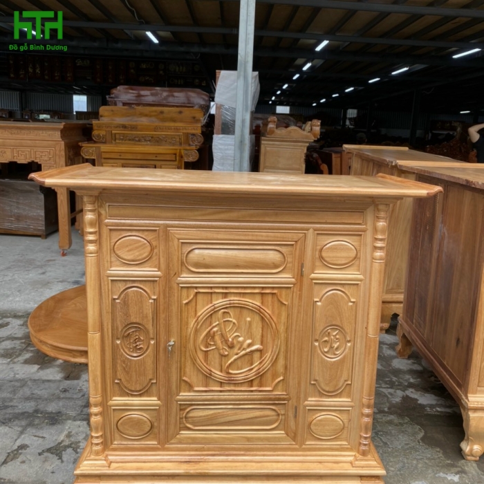 TỦ THỜ GÕ ĐỎ 100% 1M27 