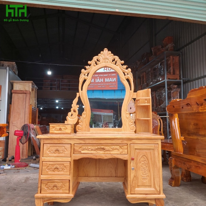 BÀN PHẤN GÕ ĐỎ  