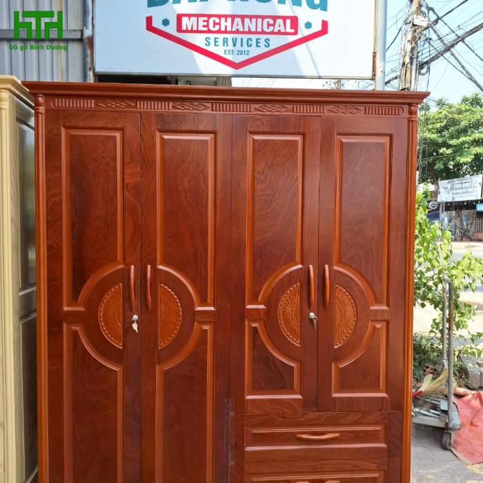 TỦ ÁO PHỦ XOAN 4 CÁNH 