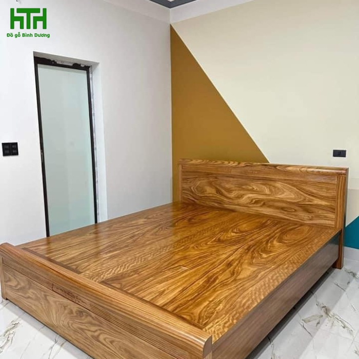 GIƯỜNG HƯƠNG XÁM DÁT PHẢN 1M8 x 2M 