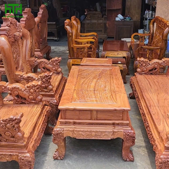 BỘ SALON HƯƠNG ĐÁ CHẠM NGHÊ CAO CẤP HÀNG DÀY 