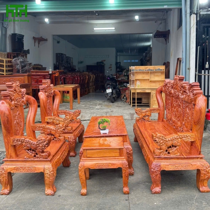 BỘ SALON HƯƠNG ĐÁ CHẠM NGHÊ CAO CẤP HÀNG DÀY 