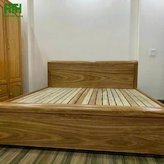 GIƯỜNG HƯƠNG XÁM 1M6 X 2M DẠT THƯỜNG 